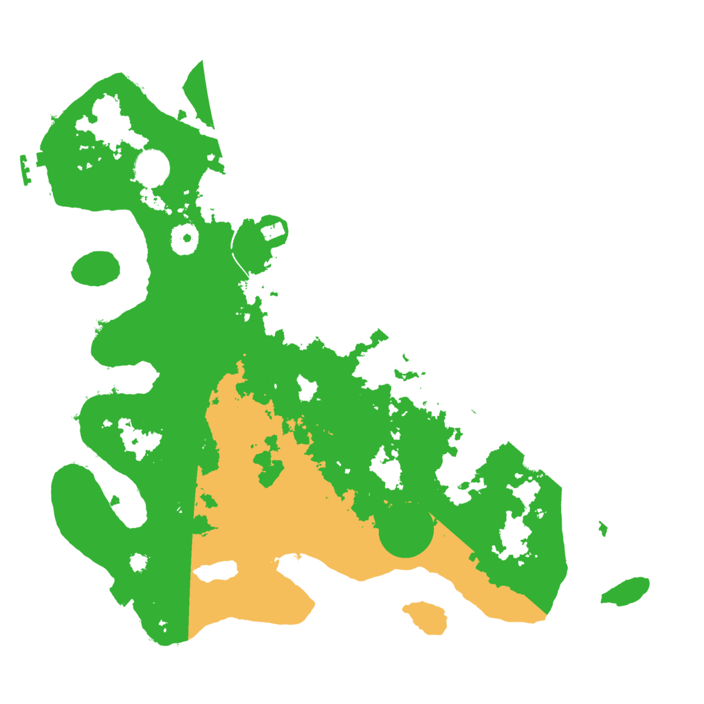 Biome Rust Map: Procedural Map, Size: 3500, Seed: 43135308