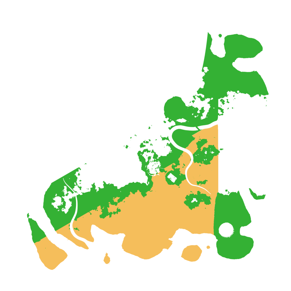 Biome Rust Map: Procedural Map, Size: 3500, Seed: 91426455