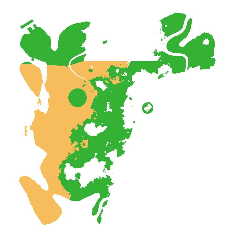 Biome Rust Map: Procedural Map, Size: 3500, Seed: 31014841