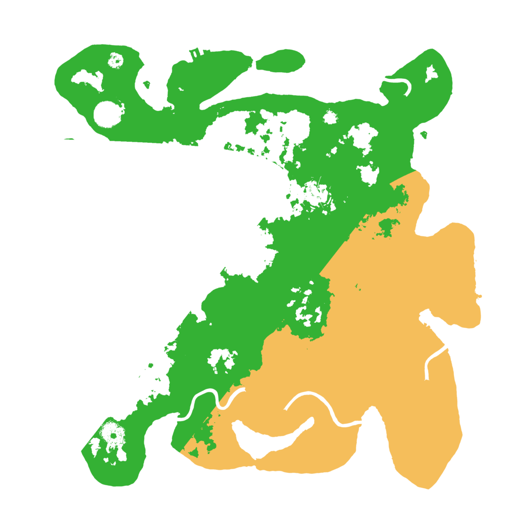 Biome Rust Map: Procedural Map, Size: 3500, Seed: 54497206