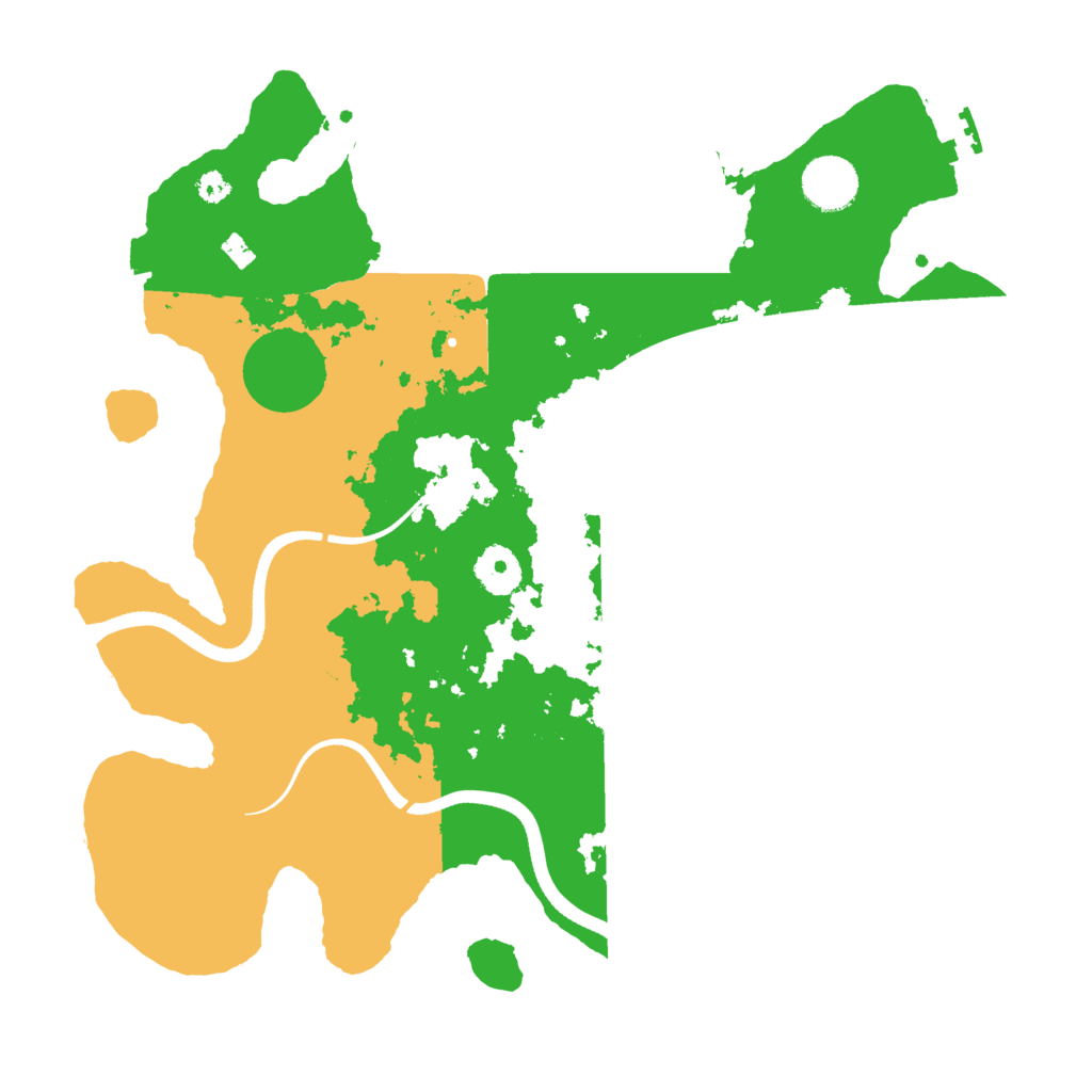 Biome Rust Map: Procedural Map, Size: 3500, Seed: 45268378