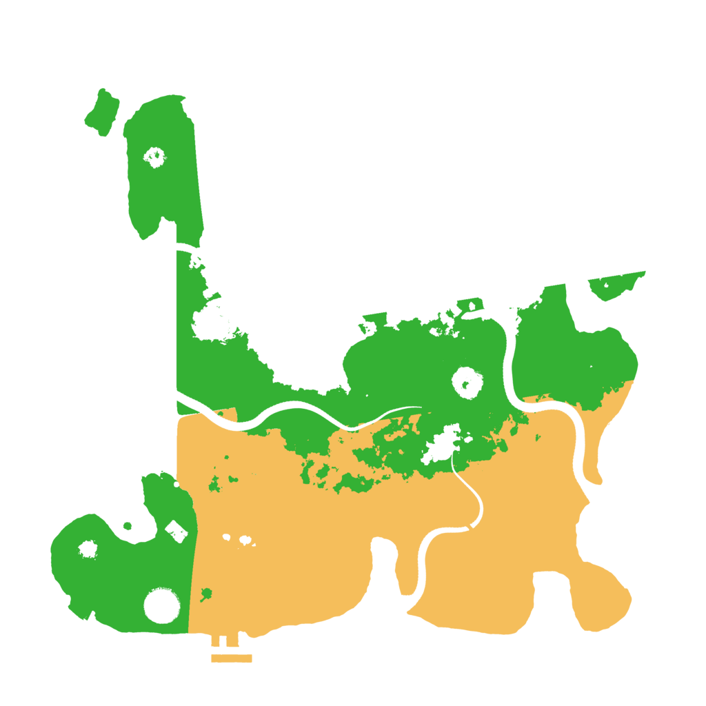 Biome Rust Map: Procedural Map, Size: 3500, Seed: 96682688