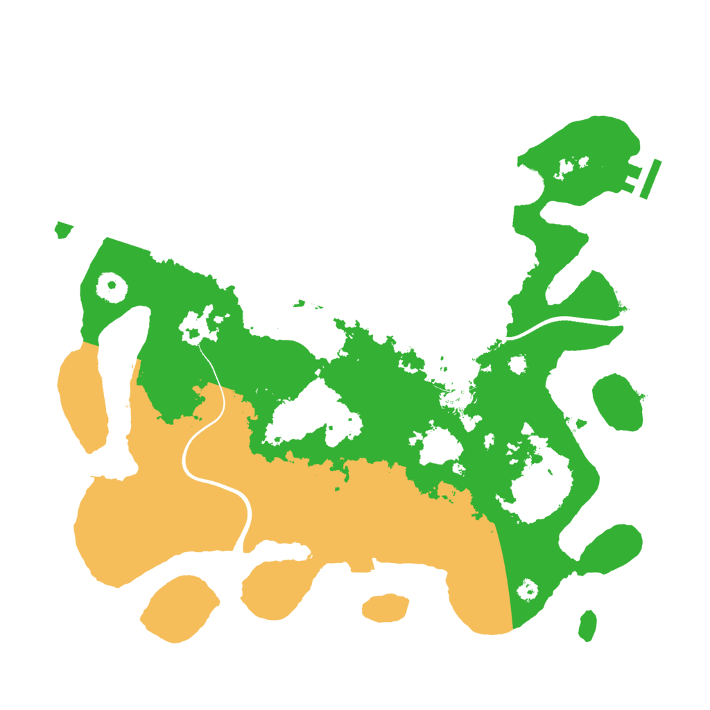 Biome Rust Map: Procedural Map, Size: 3500, Seed: 40827396