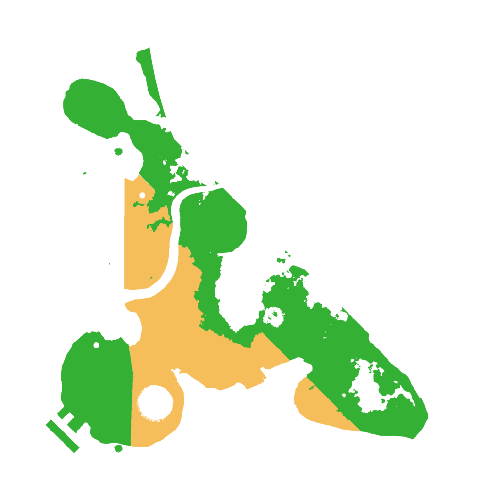 Biome Rust Map: Procedural Map, Size: 2500, Seed: 6586