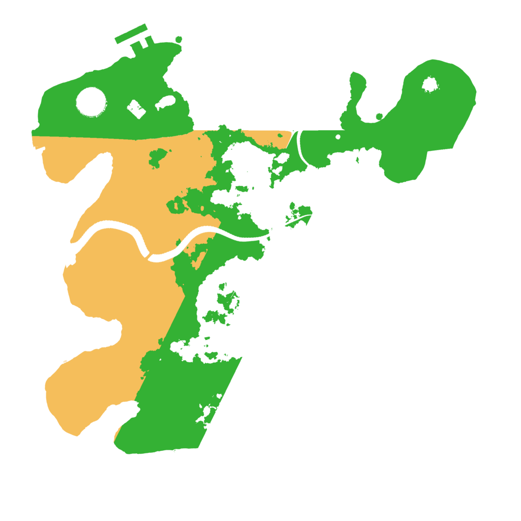 Biome Rust Map: Procedural Map, Size: 3100, Seed: 1919213606