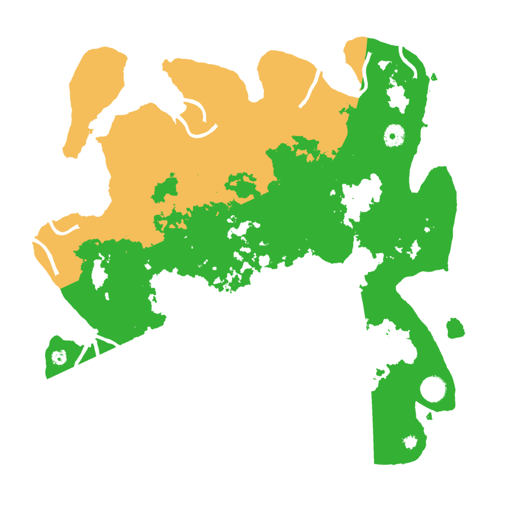 Biome Rust Map: Procedural Map, Size: 3500, Seed: 83570570