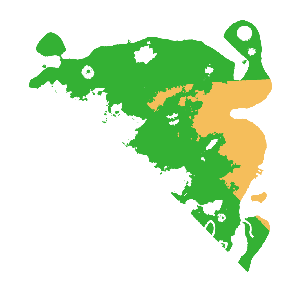 Biome Rust Map: Procedural Map, Size: 3500, Seed: 75792226