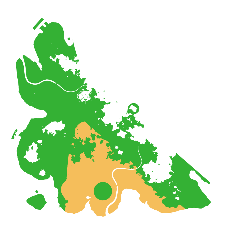 Biome Rust Map: Procedural Map, Size: 3500, Seed: 94548147