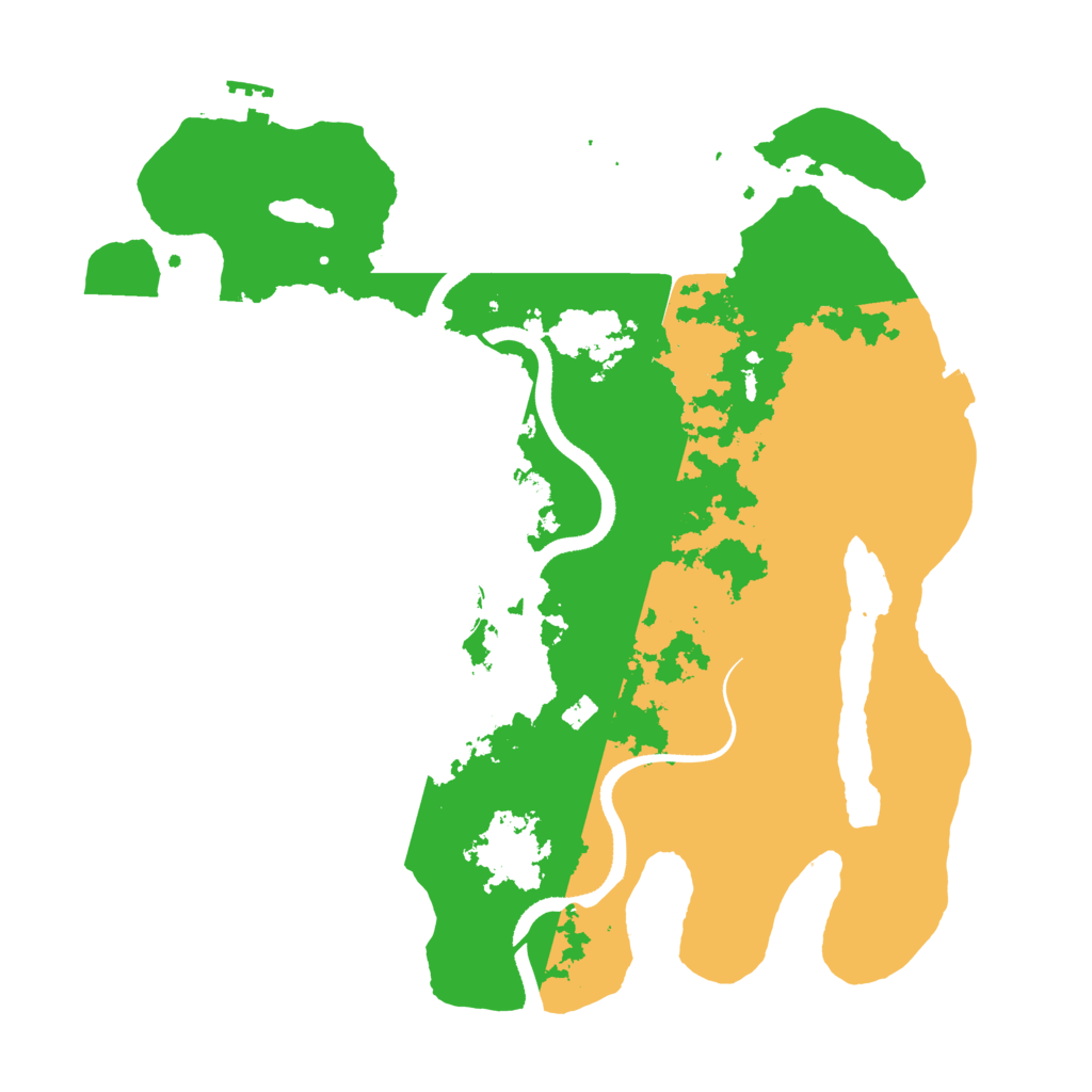 Biome Rust Map: Procedural Map, Size: 3500, Seed: 52395668