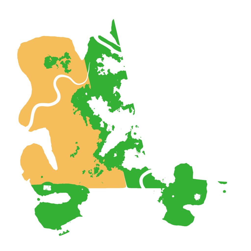Biome Rust Map: Procedural Map, Size: 3500, Seed: 26240473