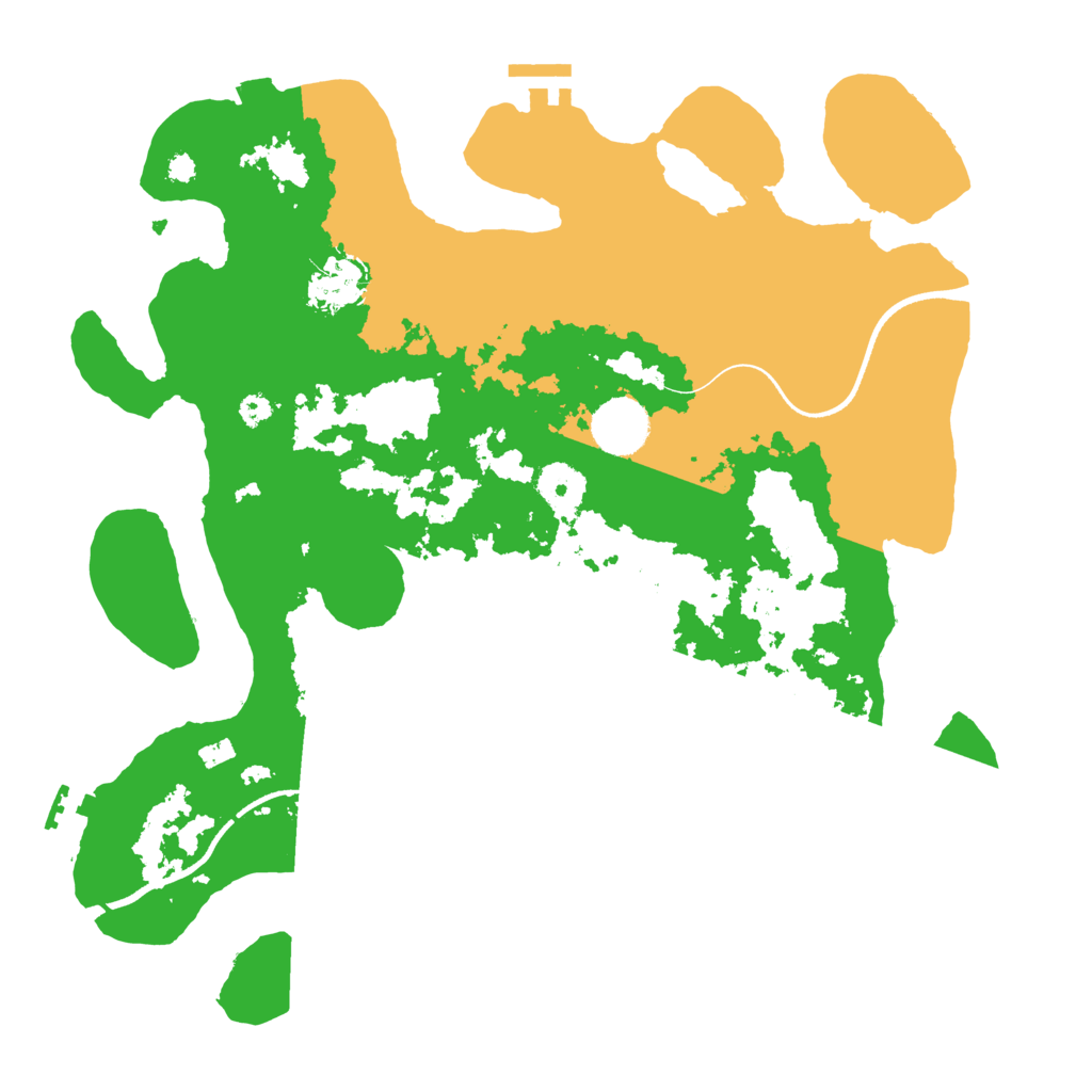 Biome Rust Map: Procedural Map, Size: 3500, Seed: 71603836