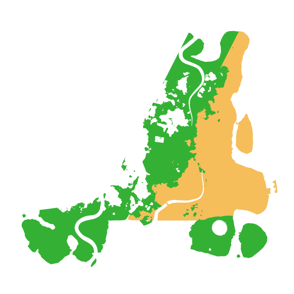 Biome Rust Map: Procedural Map, Size: 3500, Seed: 562751