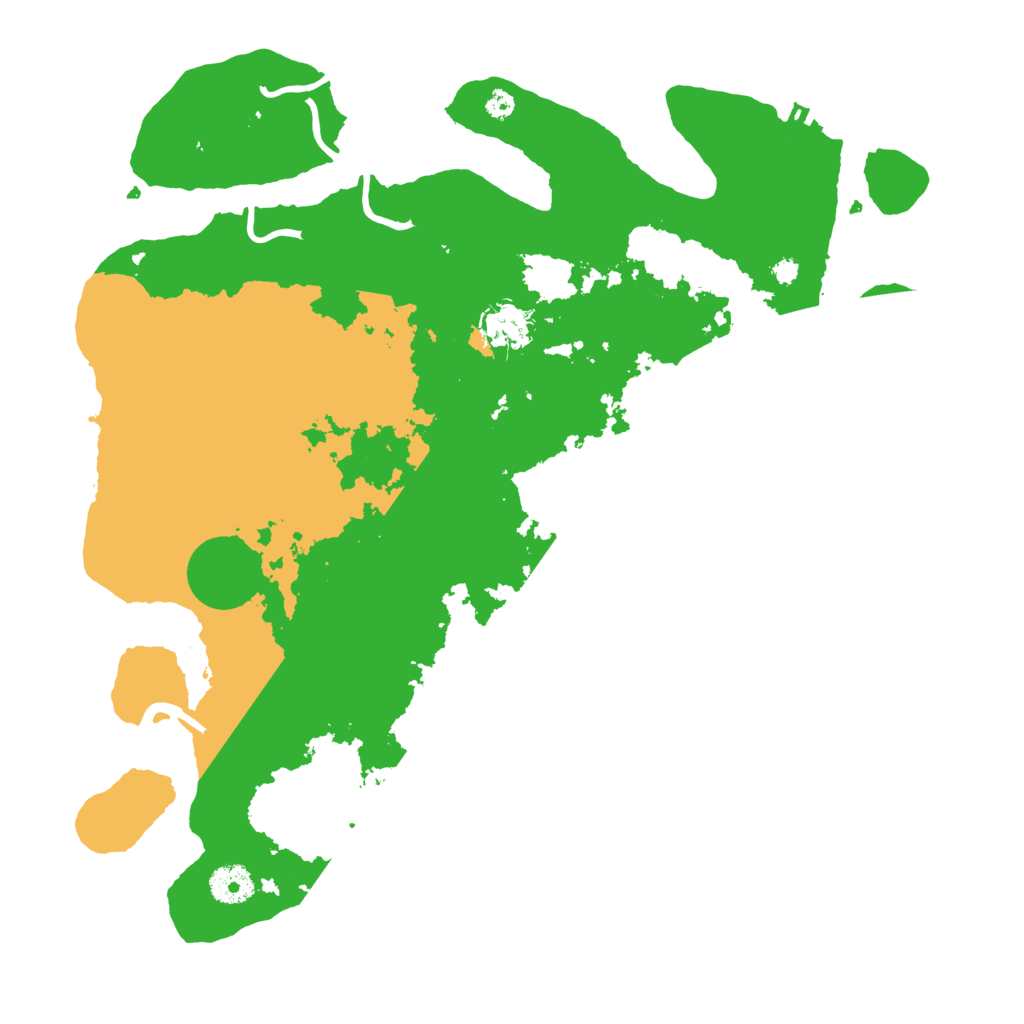 Biome Rust Map: Procedural Map, Size: 3700, Seed: 1053669512