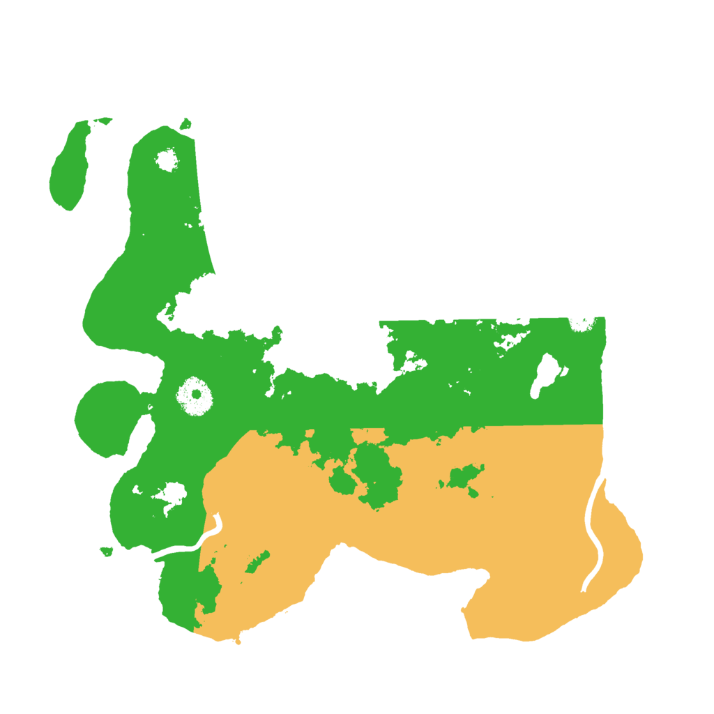 Biome Rust Map: Procedural Map, Size: 3000, Seed: 525579246