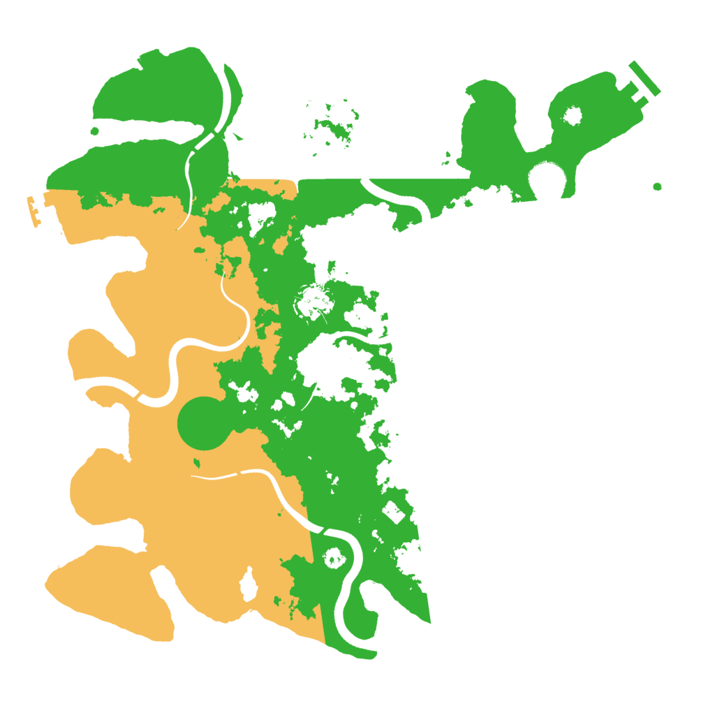 Biome Rust Map: Procedural Map, Size: 3500, Seed: 372124436