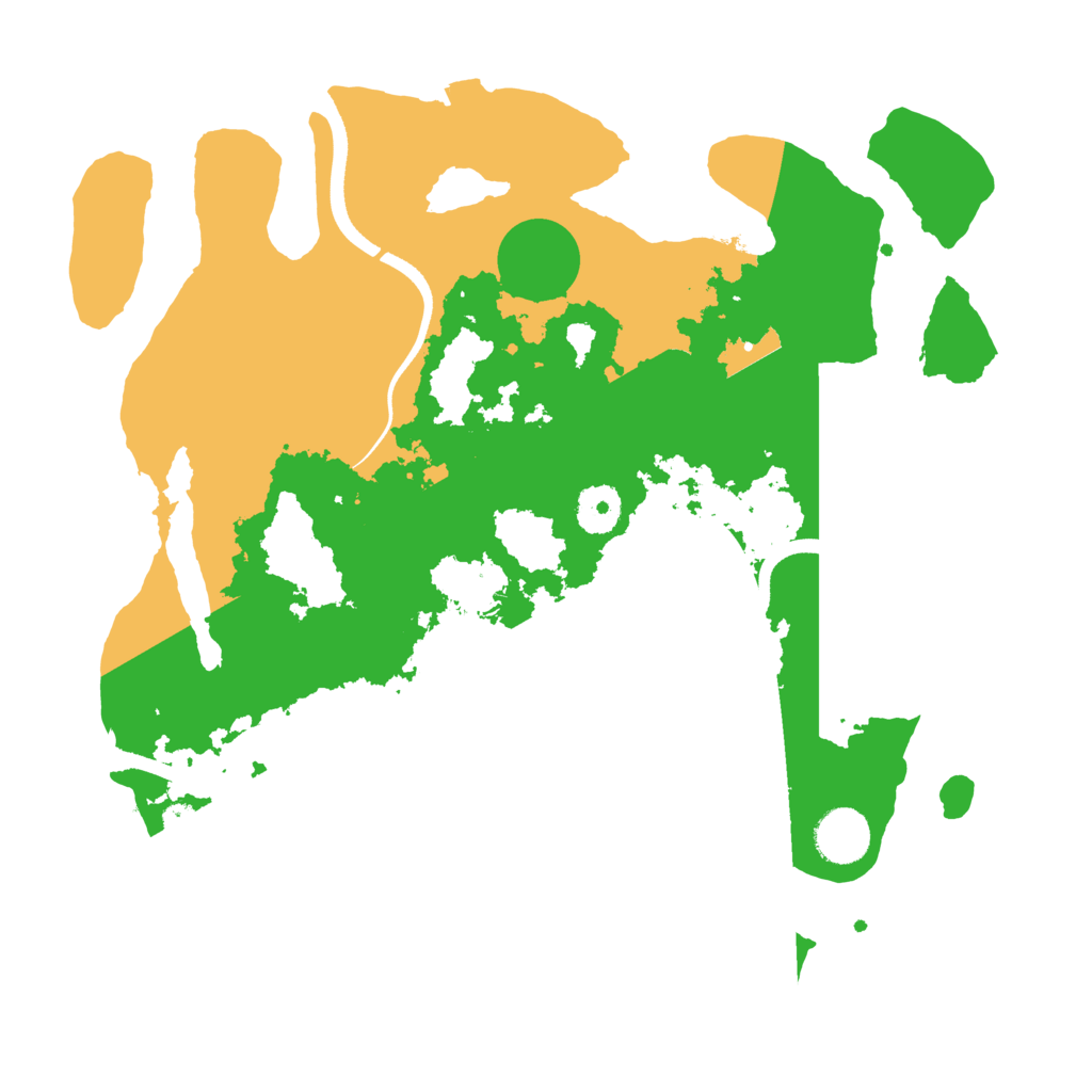 Biome Rust Map: Procedural Map, Size: 3500, Seed: 9122045