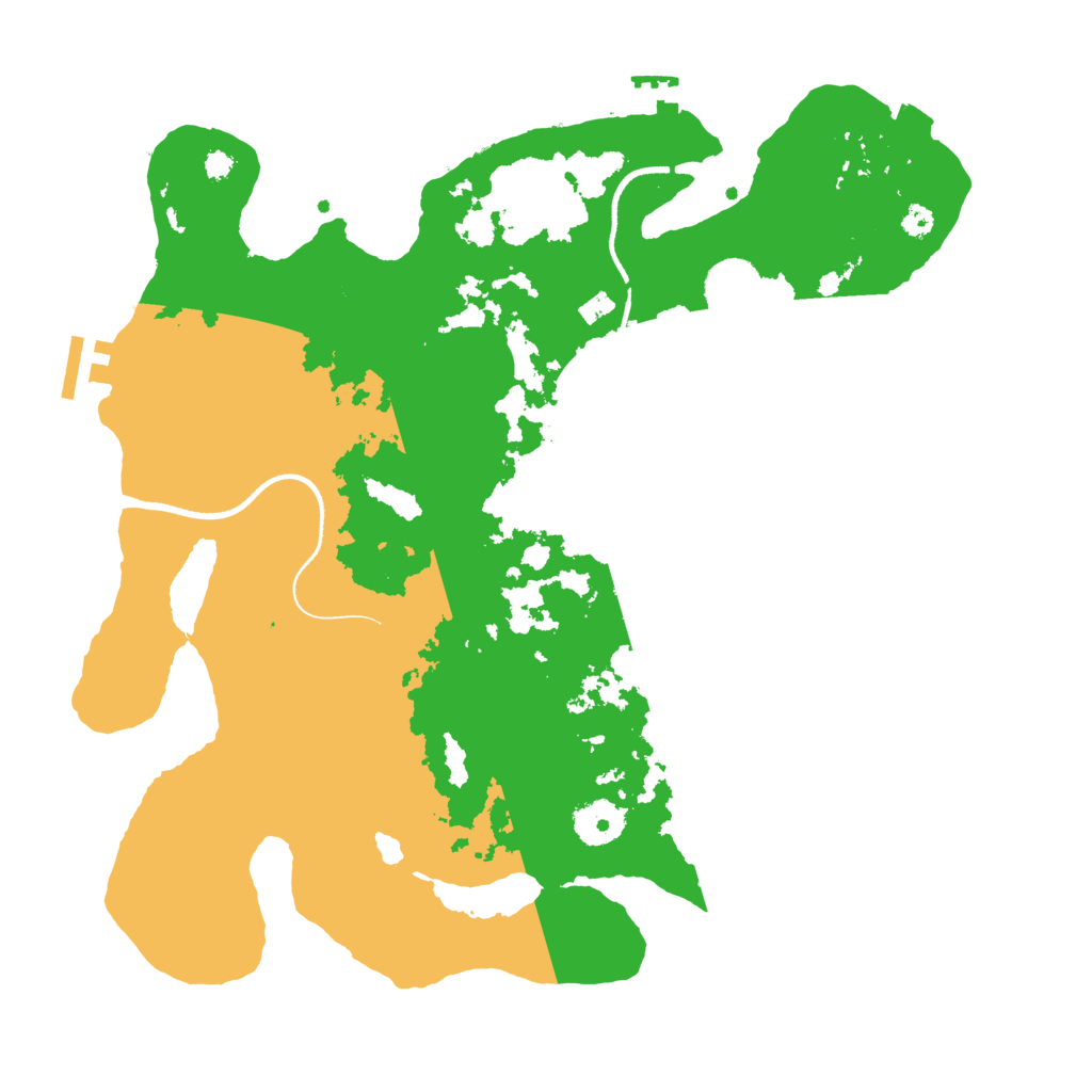 Biome Rust Map: Procedural Map, Size: 3500, Seed: 577299633