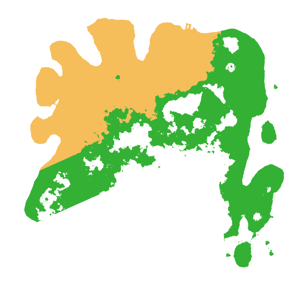 Biome Rust Map: Procedural Map, Size: 3500, Seed: 165767152