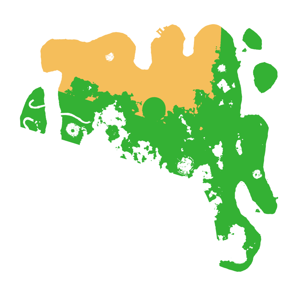 Biome Rust Map: Procedural Map, Size: 3500, Seed: 37413344