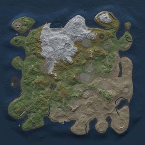 Thumbnail Rust Map: Procedural Map, Size: 3750, Seed: 3793116, 19 Monuments