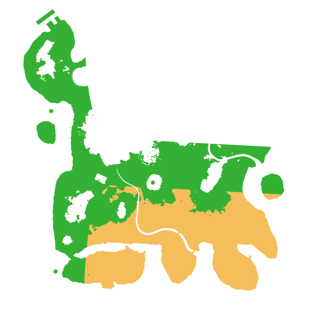 Biome Rust Map: Procedural Map, Size: 3000, Seed: 2114302543