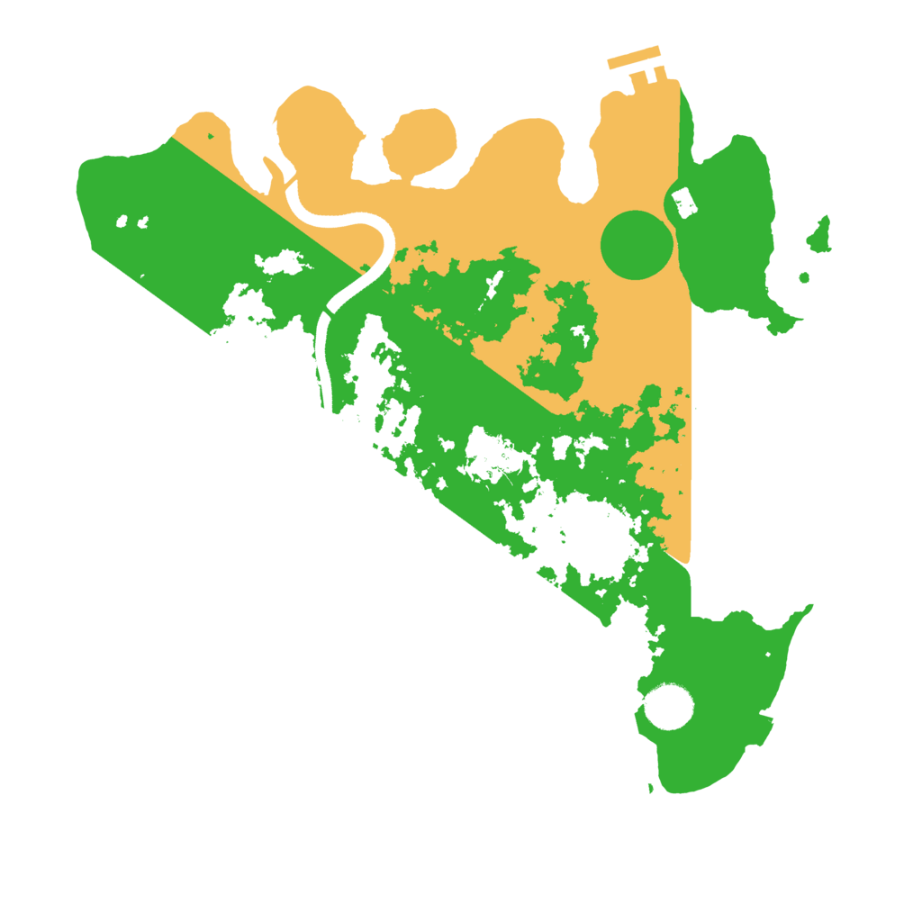 Biome Rust Map: Procedural Map, Size: 3500, Seed: 88231264