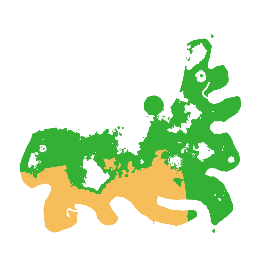 Biome Rust Map: Procedural Map, Size: 3500, Seed: 96577249