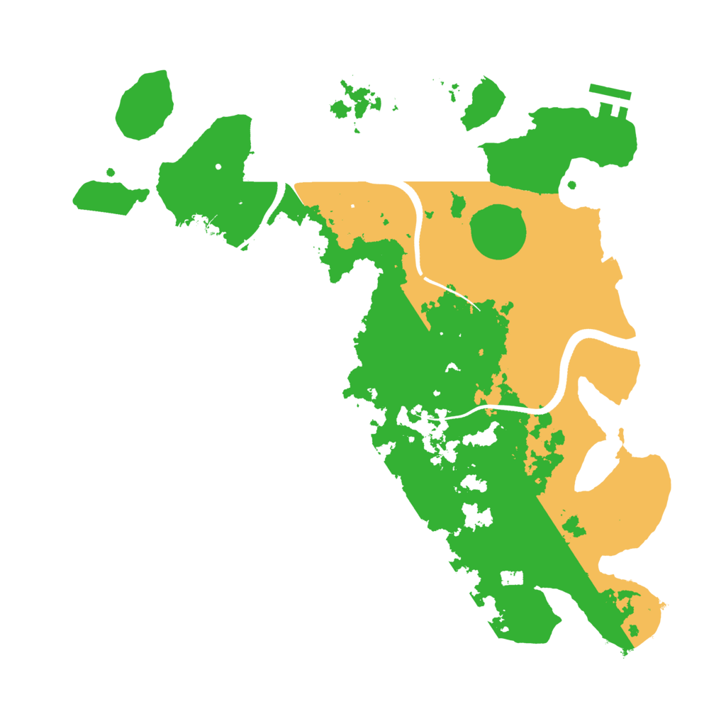 Biome Rust Map: Procedural Map, Size: 3500, Seed: 38384501