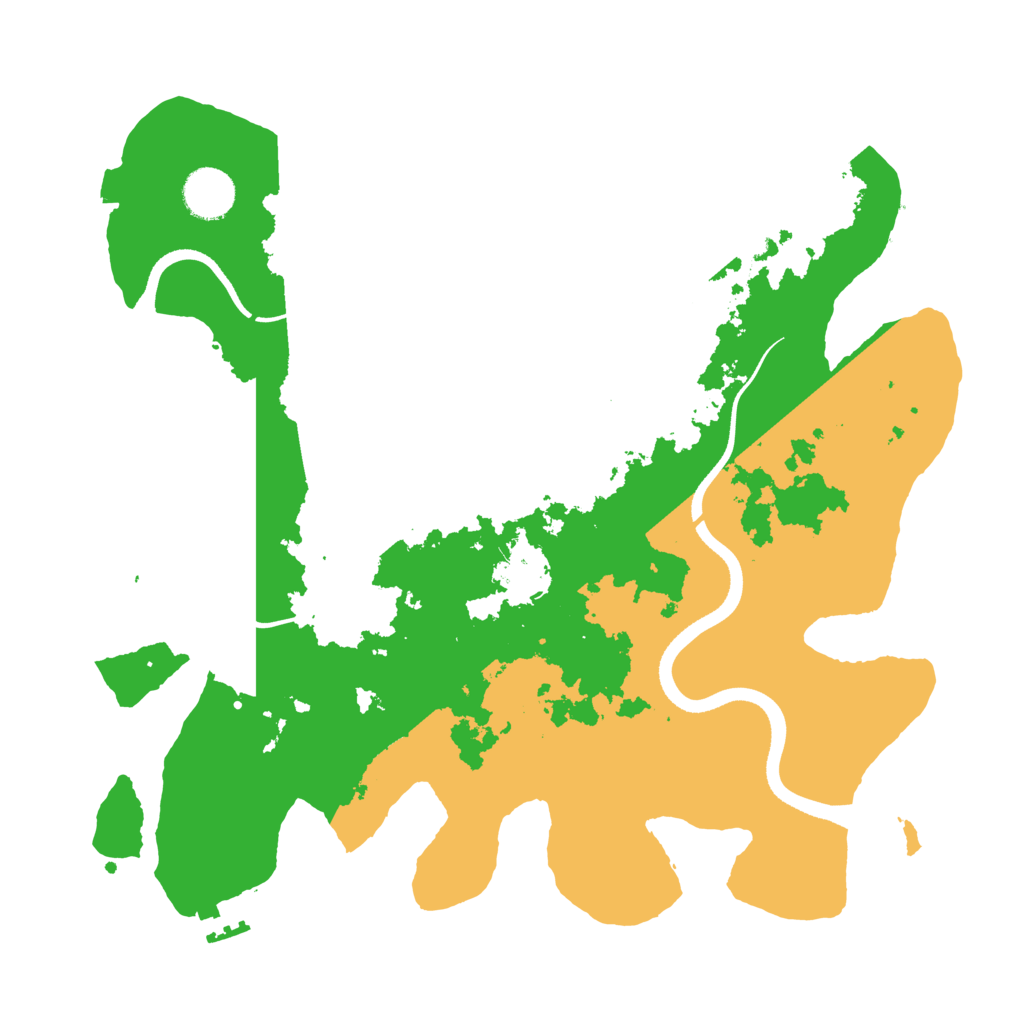 Biome Rust Map: Procedural Map, Size: 3500, Seed: 3455664