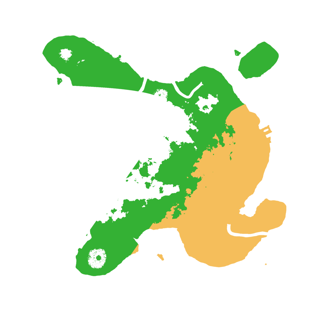 Biome Rust Map: Procedural Map, Size: 2500, Seed: 579880744