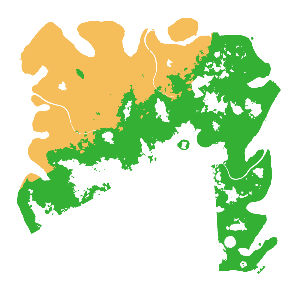 Biome Rust Map: Procedural Map, Size: 4500, Seed: 564321798