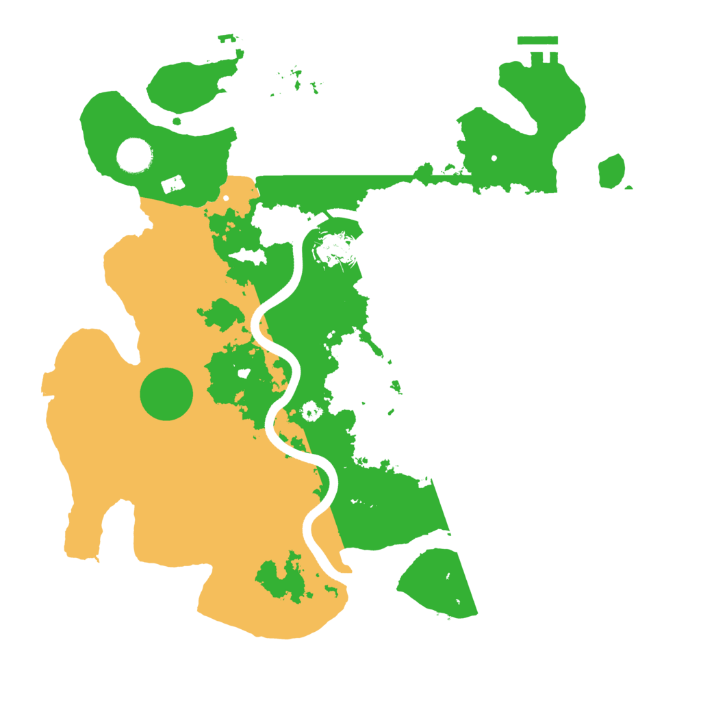 Biome Rust Map: Procedural Map, Size: 3500, Seed: 1130272