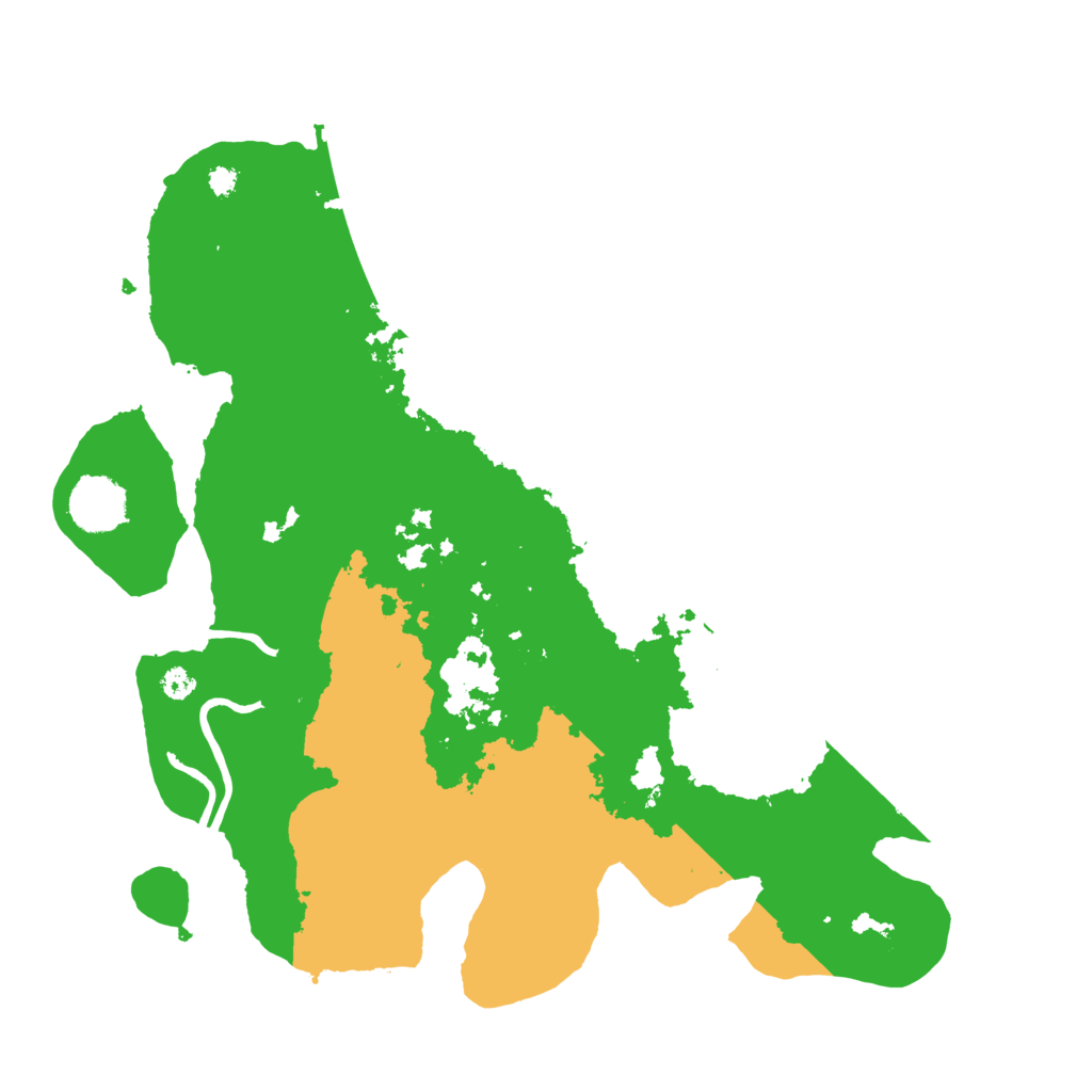 Biome Rust Map: Procedural Map, Size: 3500, Seed: 10808813
