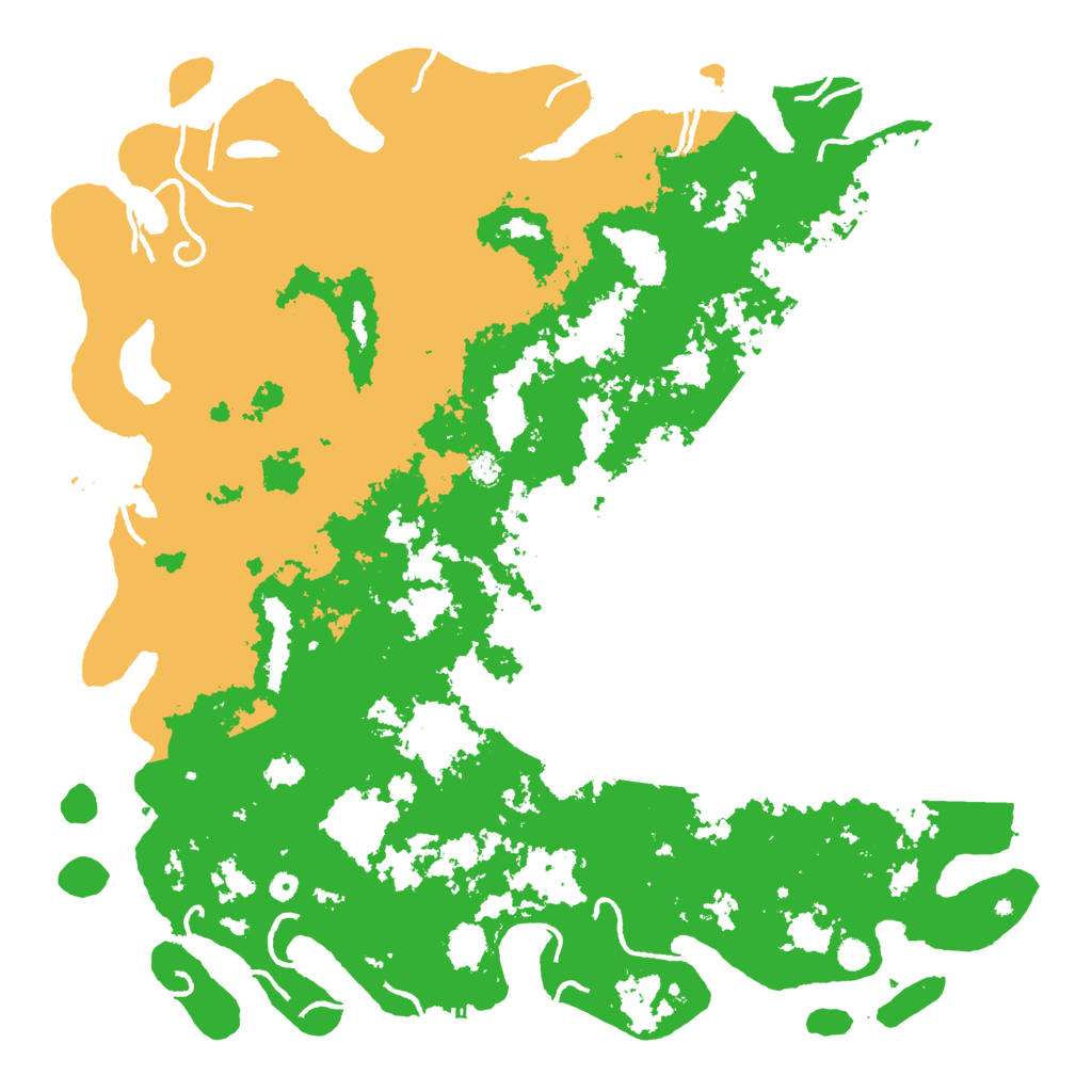 Biome Rust Map: Procedural Map, Size: 6000, Seed: 1150626579