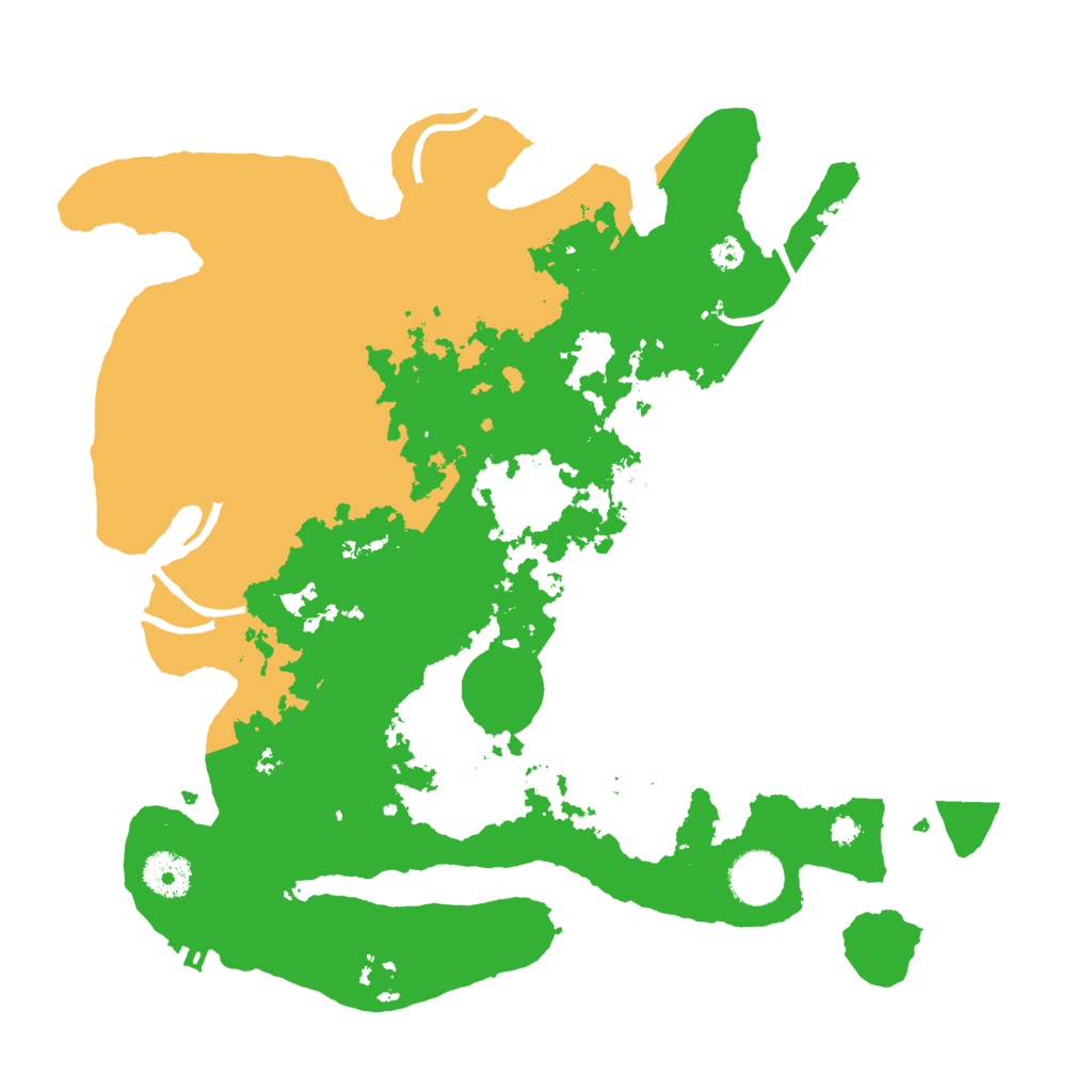 Biome Rust Map: Procedural Map, Size: 3500, Seed: 88808626