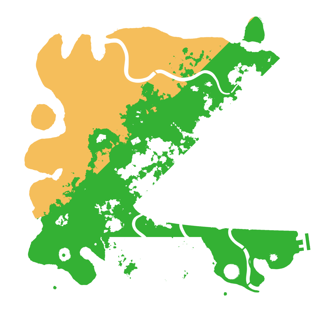 Biome Rust Map: Procedural Map, Size: 3800, Seed: 124166546