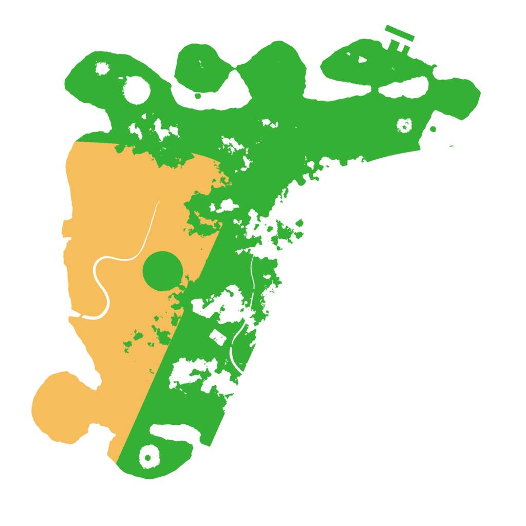 Biome Rust Map: Procedural Map, Size: 3500, Seed: 56235117