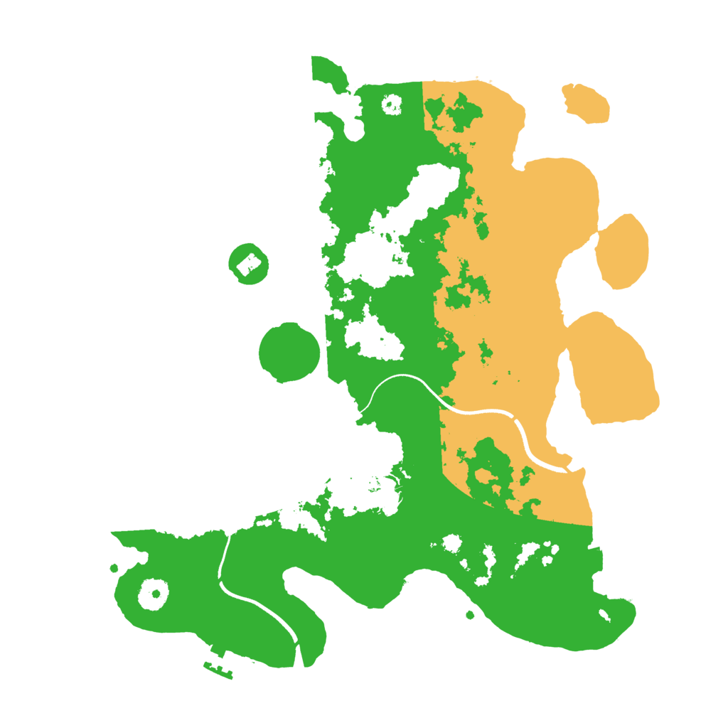 Biome Rust Map: Procedural Map, Size: 3500, Seed: 73555608