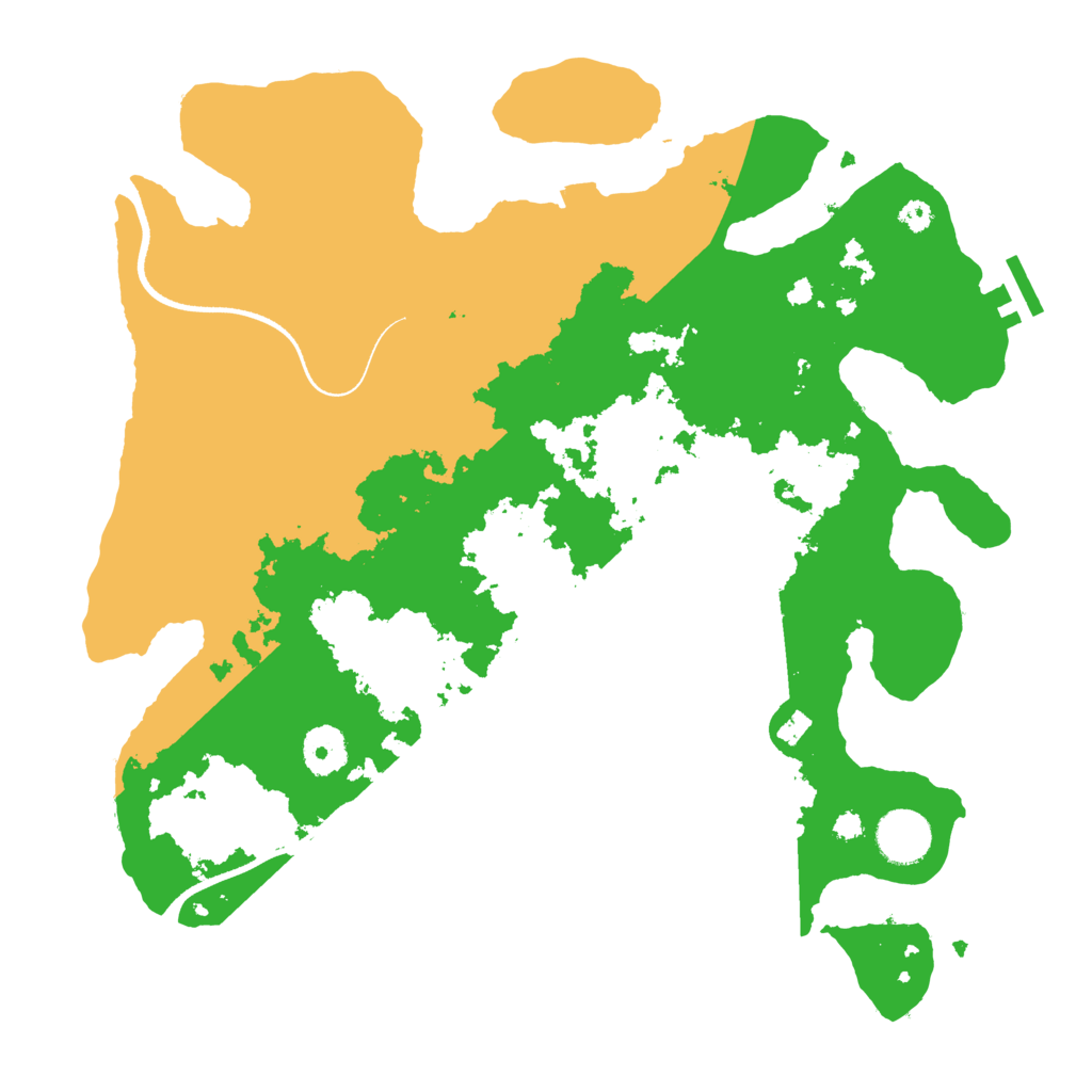 Biome Rust Map: Procedural Map, Size: 3500, Seed: 15437053