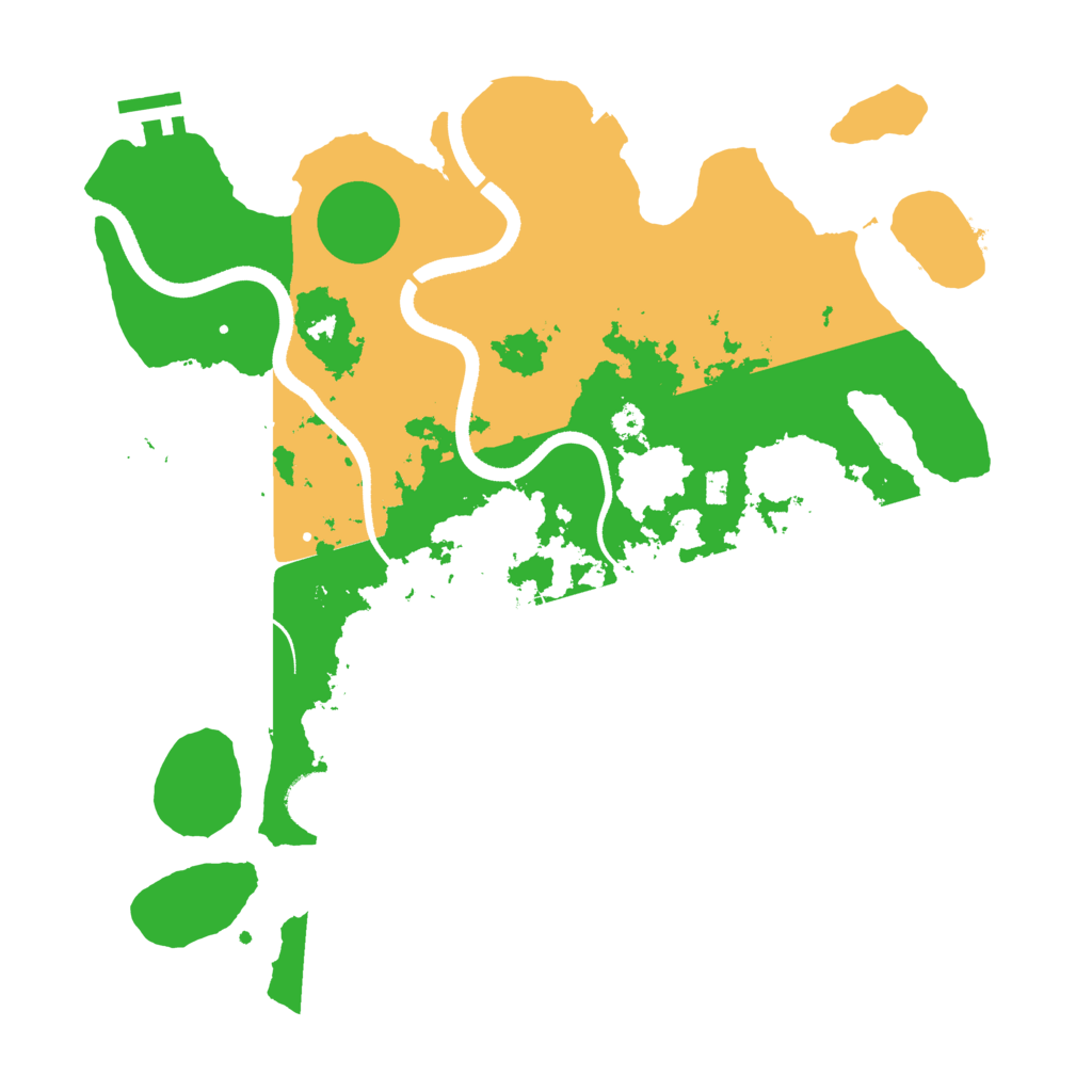Biome Rust Map: Procedural Map, Size: 3500, Seed: 49711515