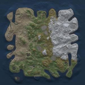 Thumbnail Rust Map: Procedural Map, Size: 4000, Seed: 1462020128, 19 Monuments