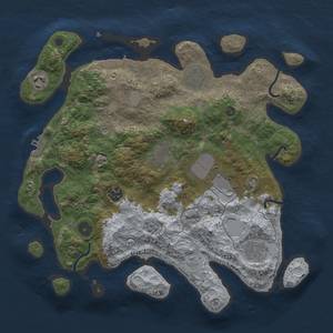 Thumbnail Rust Map: Procedural Map, Size: 3500, Seed: 1587942175, 16 Monuments