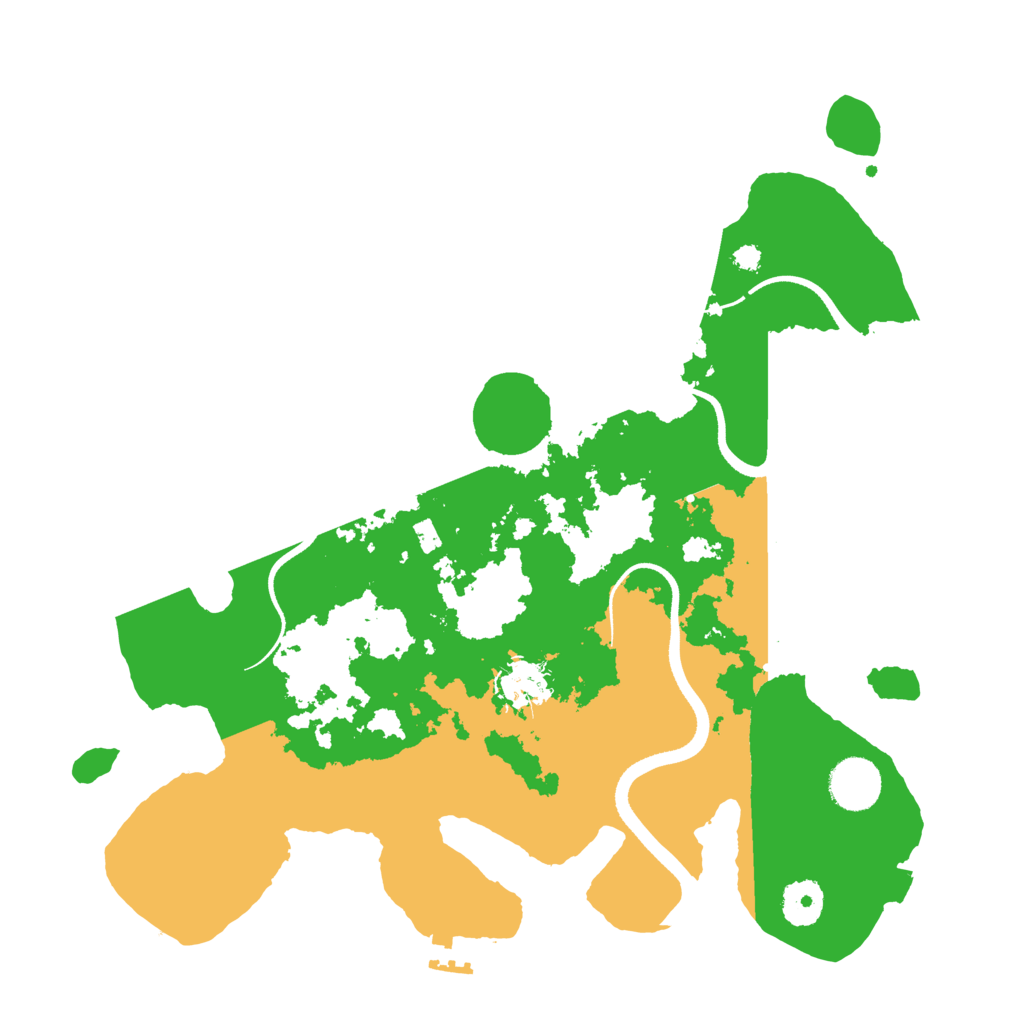 Biome Rust Map: Procedural Map, Size: 3500, Seed: 24498531