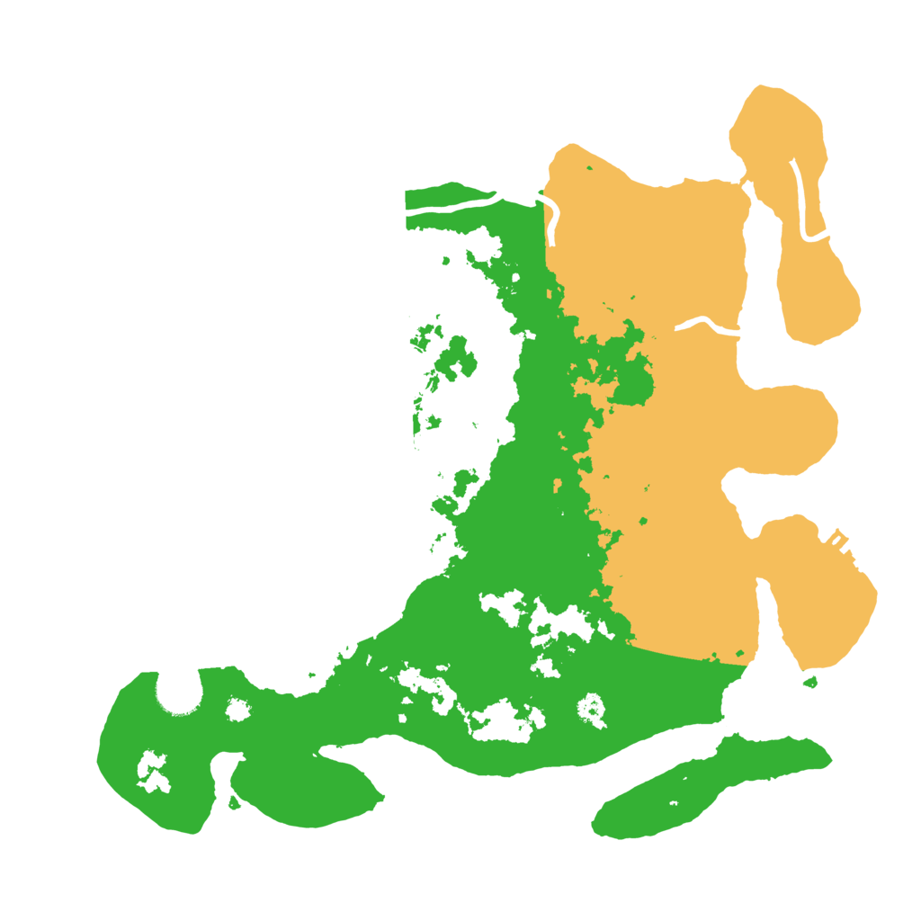 Biome Rust Map: Procedural Map, Size: 3500, Seed: 24250821