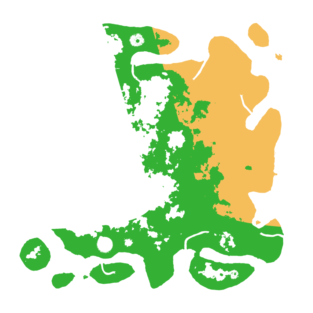Biome Rust Map: Procedural Map, Size: 3500, Seed: 17291550