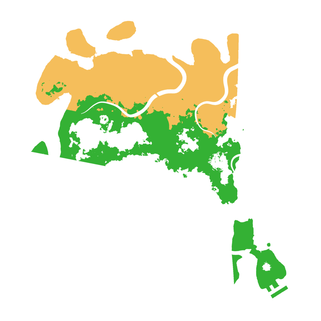 Biome Rust Map: Procedural Map, Size: 3500, Seed: 72474684