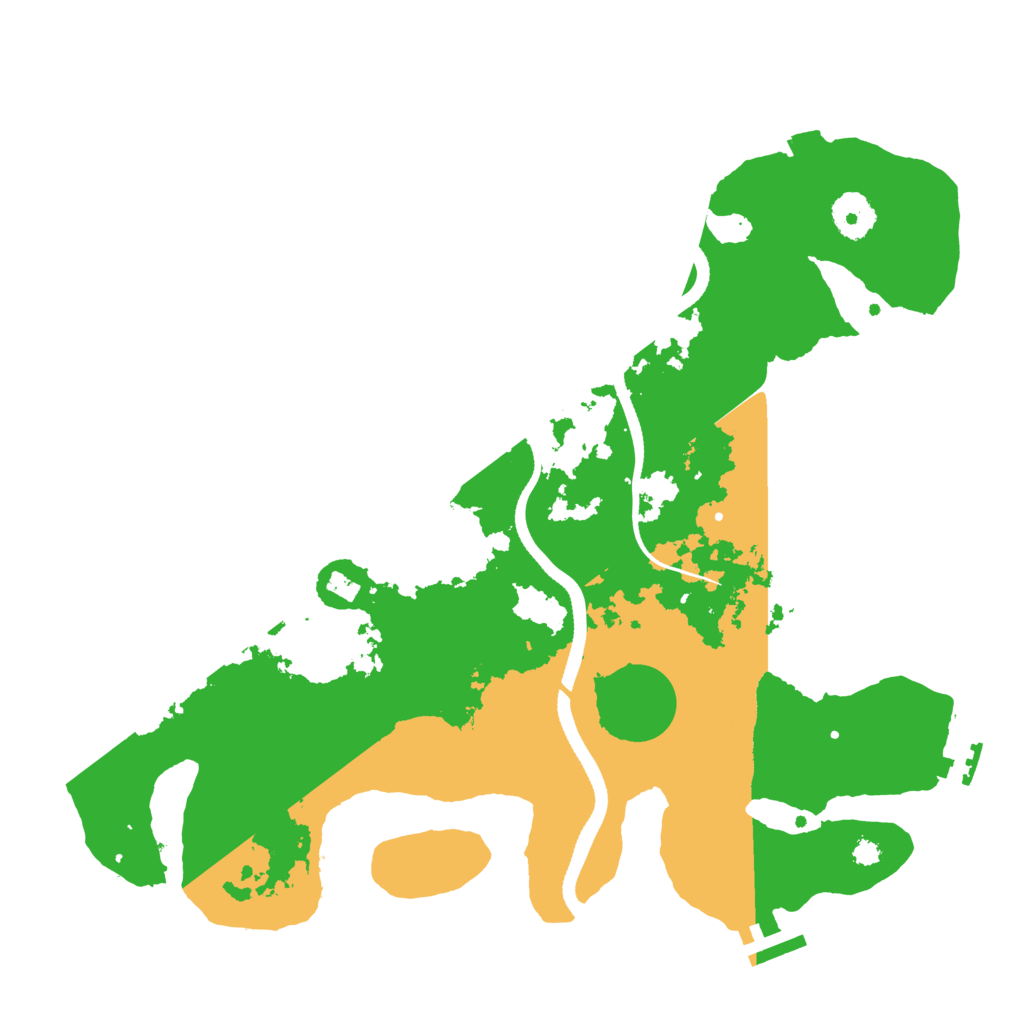 Biome Rust Map: Procedural Map, Size: 3500, Seed: 59706683