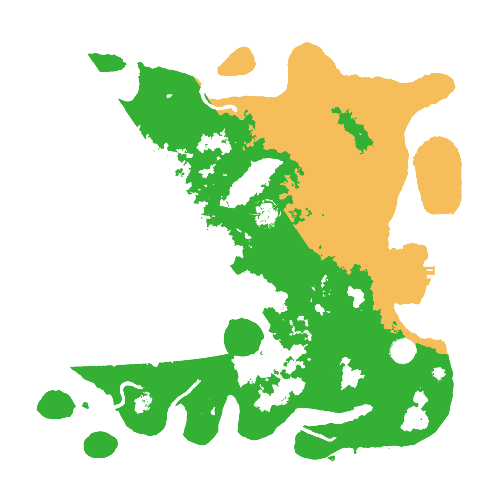 Biome Rust Map: Procedural Map, Size: 3500, Seed: 50176253