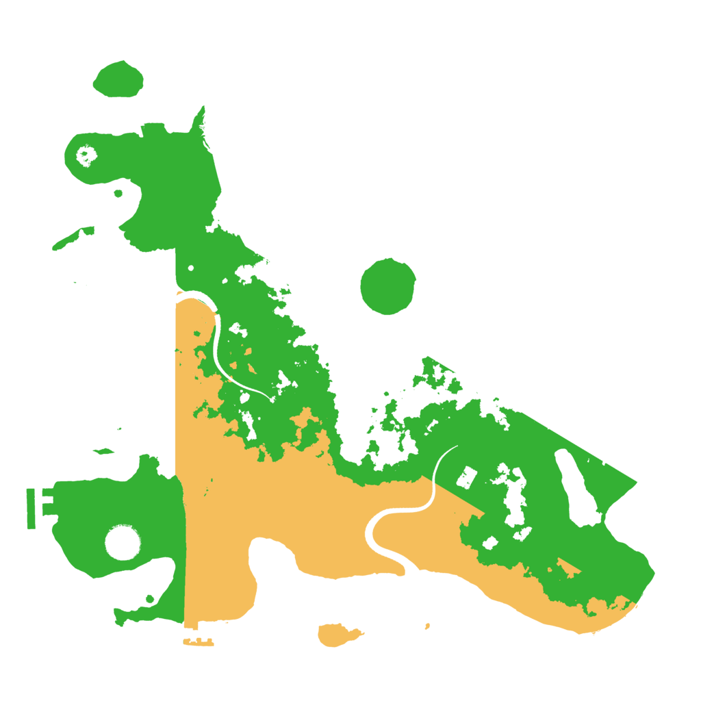 Biome Rust Map: Procedural Map, Size: 3500, Seed: 55902479