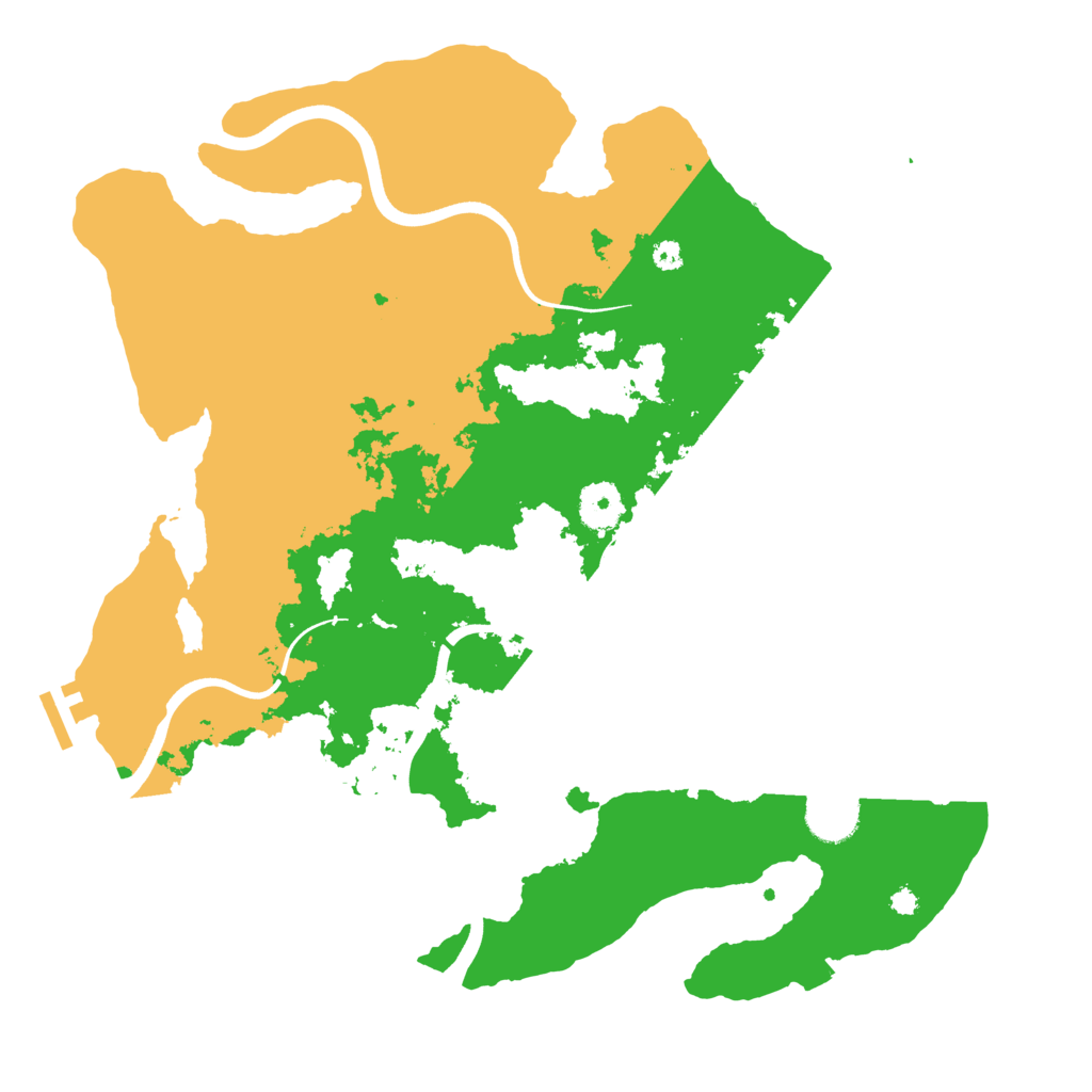 Biome Rust Map: Procedural Map, Size: 3700, Seed: 1382927579